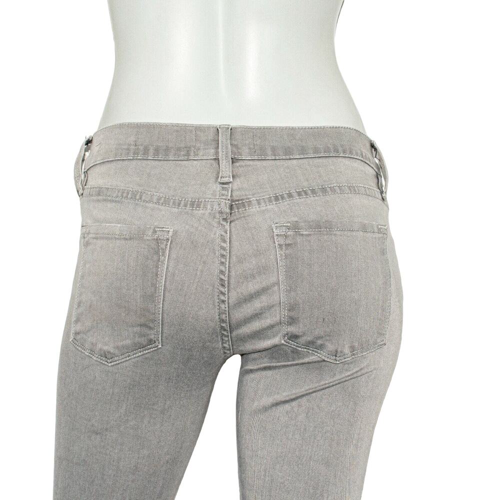 Frame Denim Le Skinny De Jeanne Jeans in Gray Trocadero Women's Size 25 - Picture 8 of 10